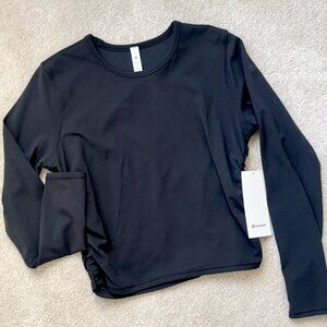 Lululemon All It Takes Long Sleeve - Nulu - Black - Size 10 - NWT